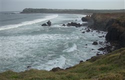 Cliff faces near Lennox Head